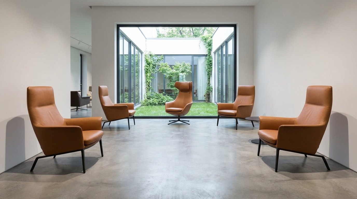 Private label leather showroom consultation for brand buyers