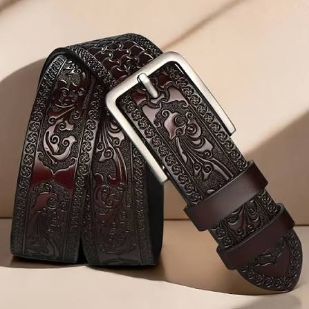 Tan Suede Leather Belt