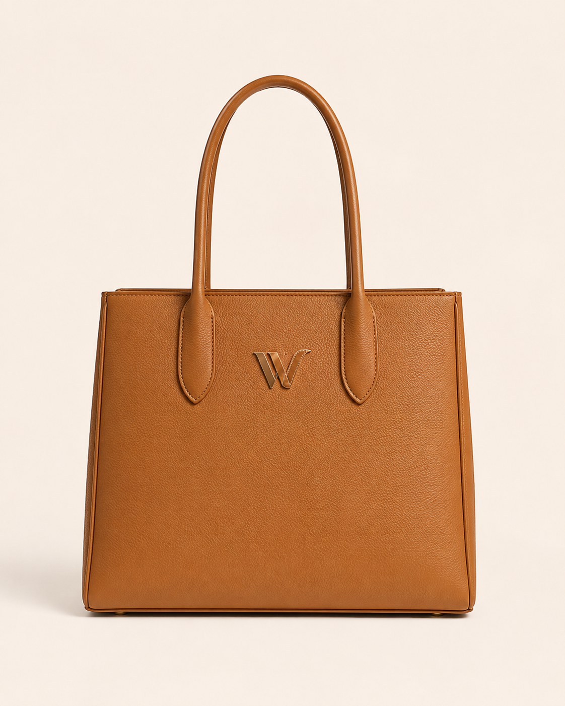 Private Label Structured Leather Tote