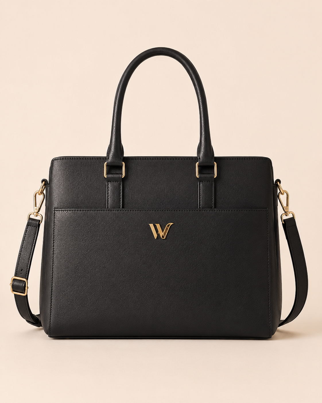 Navy Leather Executive Briefcase