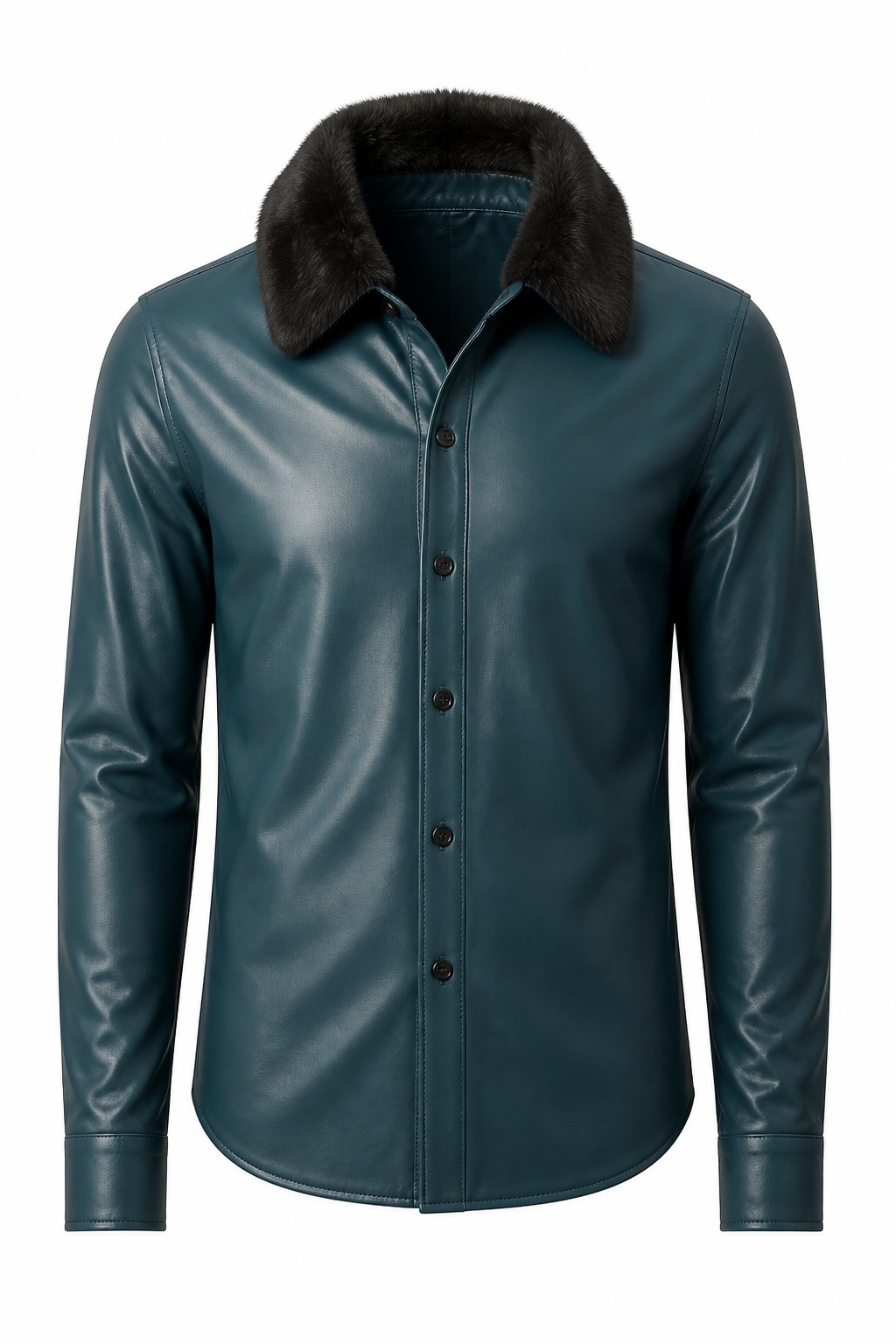 Fur Lined Leather Shirts 03