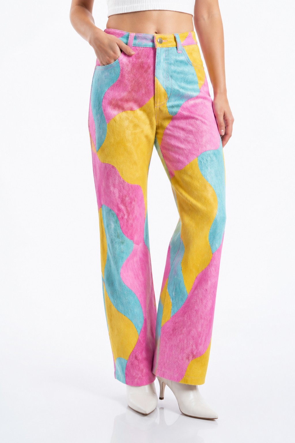Hair on Hide Leather Pants 04