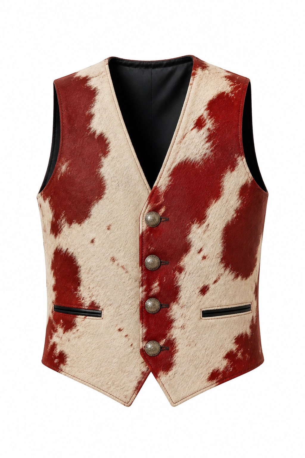 Hair on Hide Leather Vests 03
