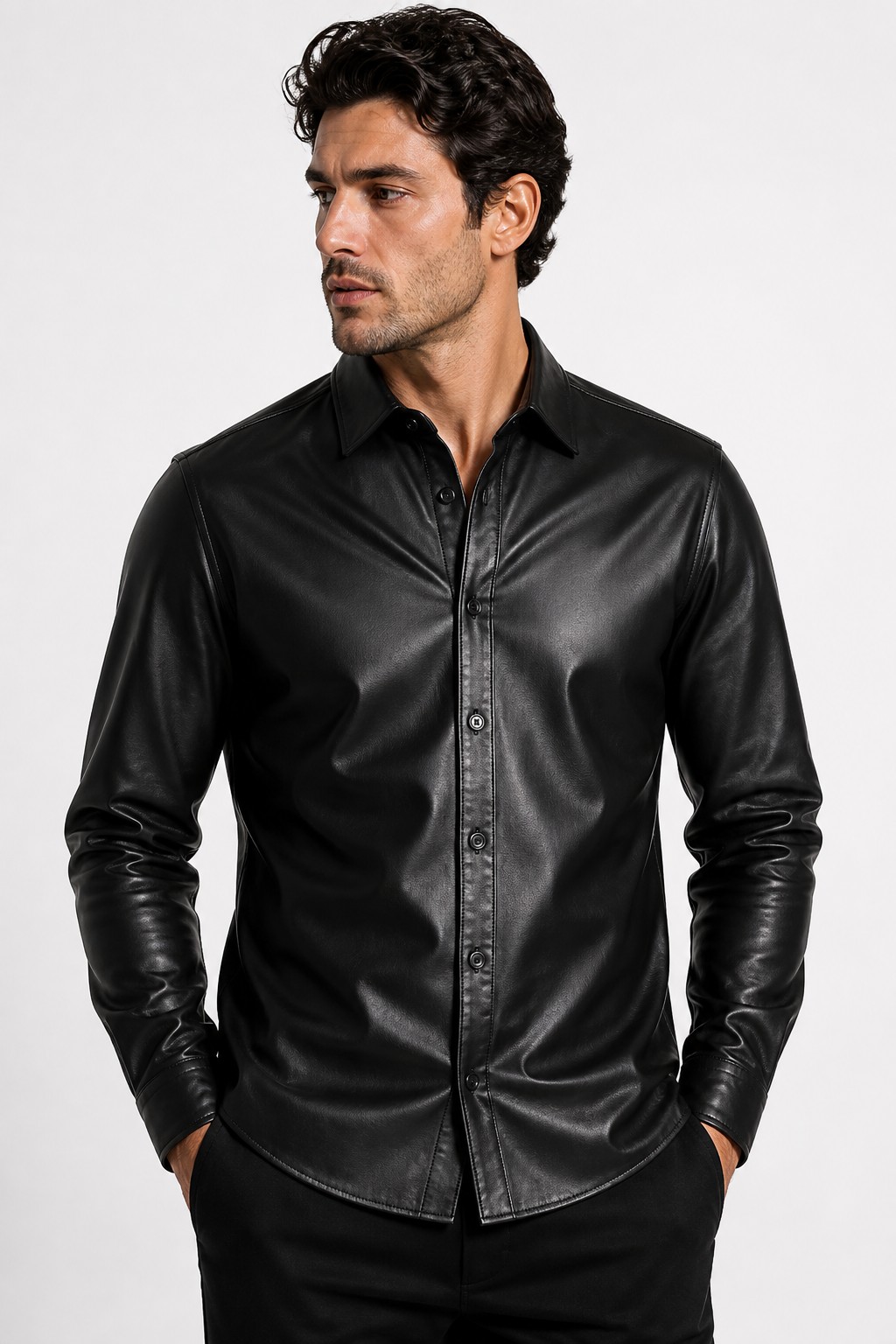 Shirt Style Leather Shirts 01