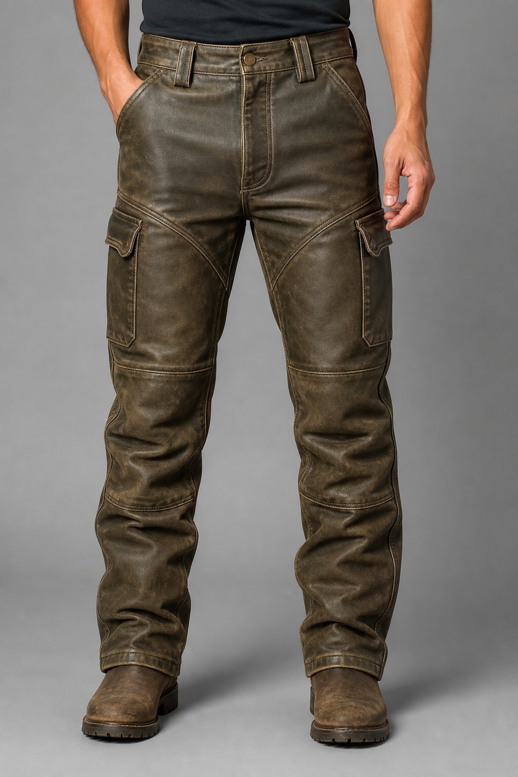 Vintage Classic Leather Pants 06