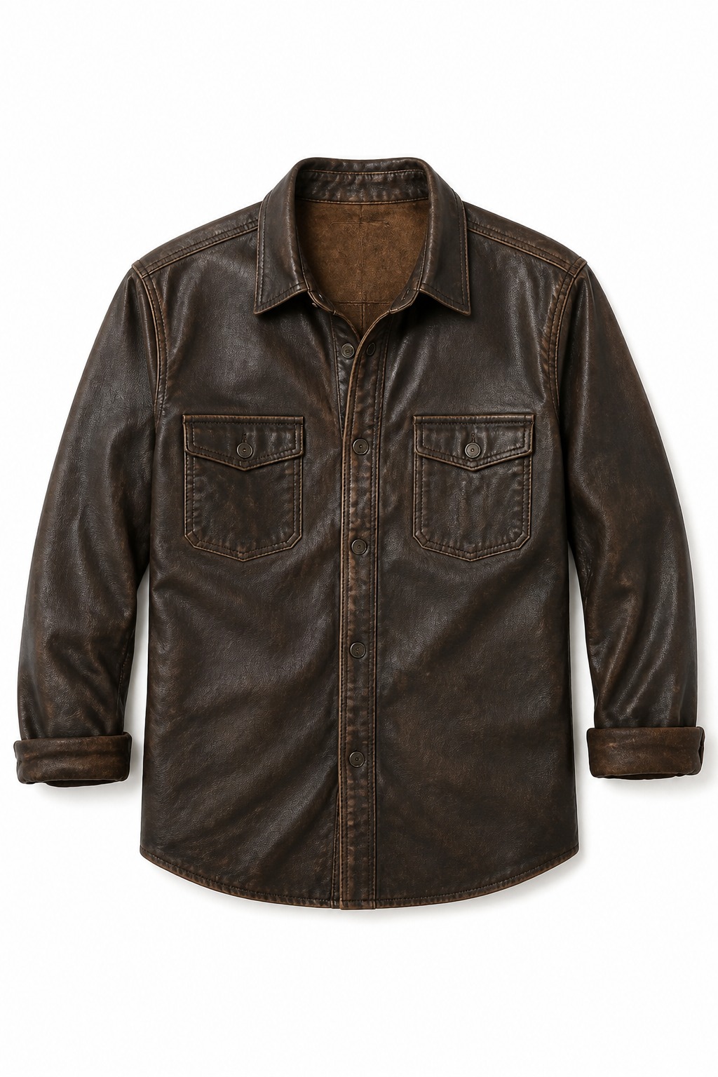 Vintage Classic Leather Shirts 04