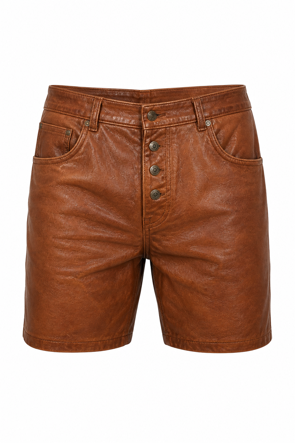 Vintage Classic Leather Shorts 03