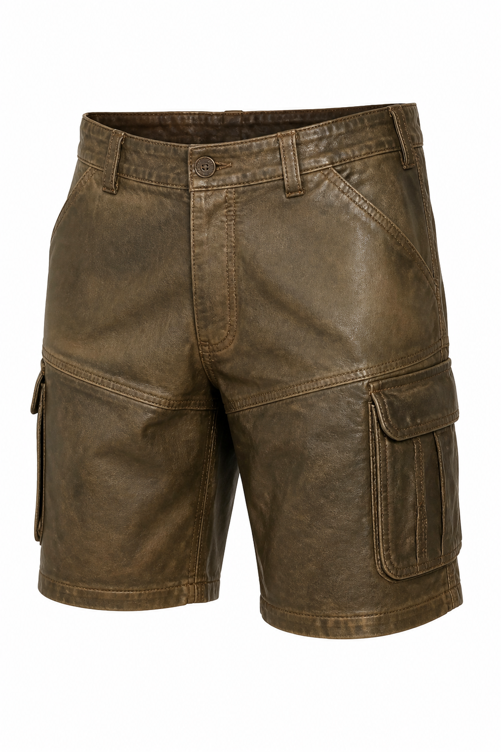 Vintage Classic Leather Shorts 07