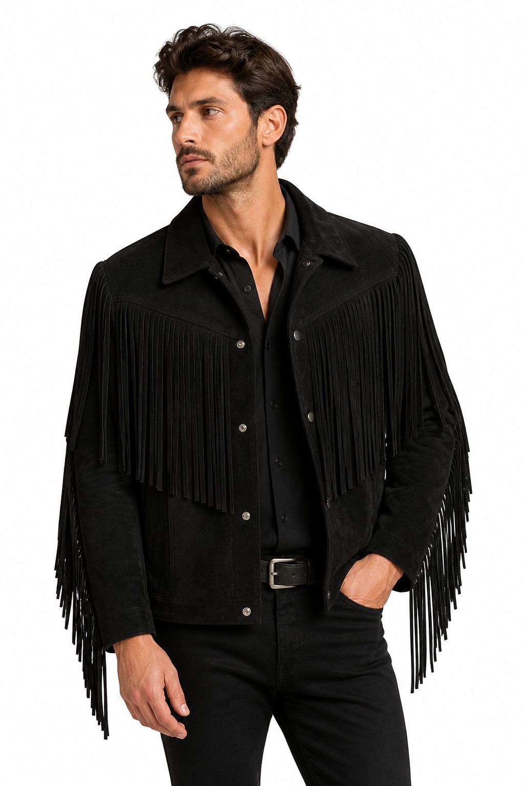 Western Fringe Leather Jackets 01