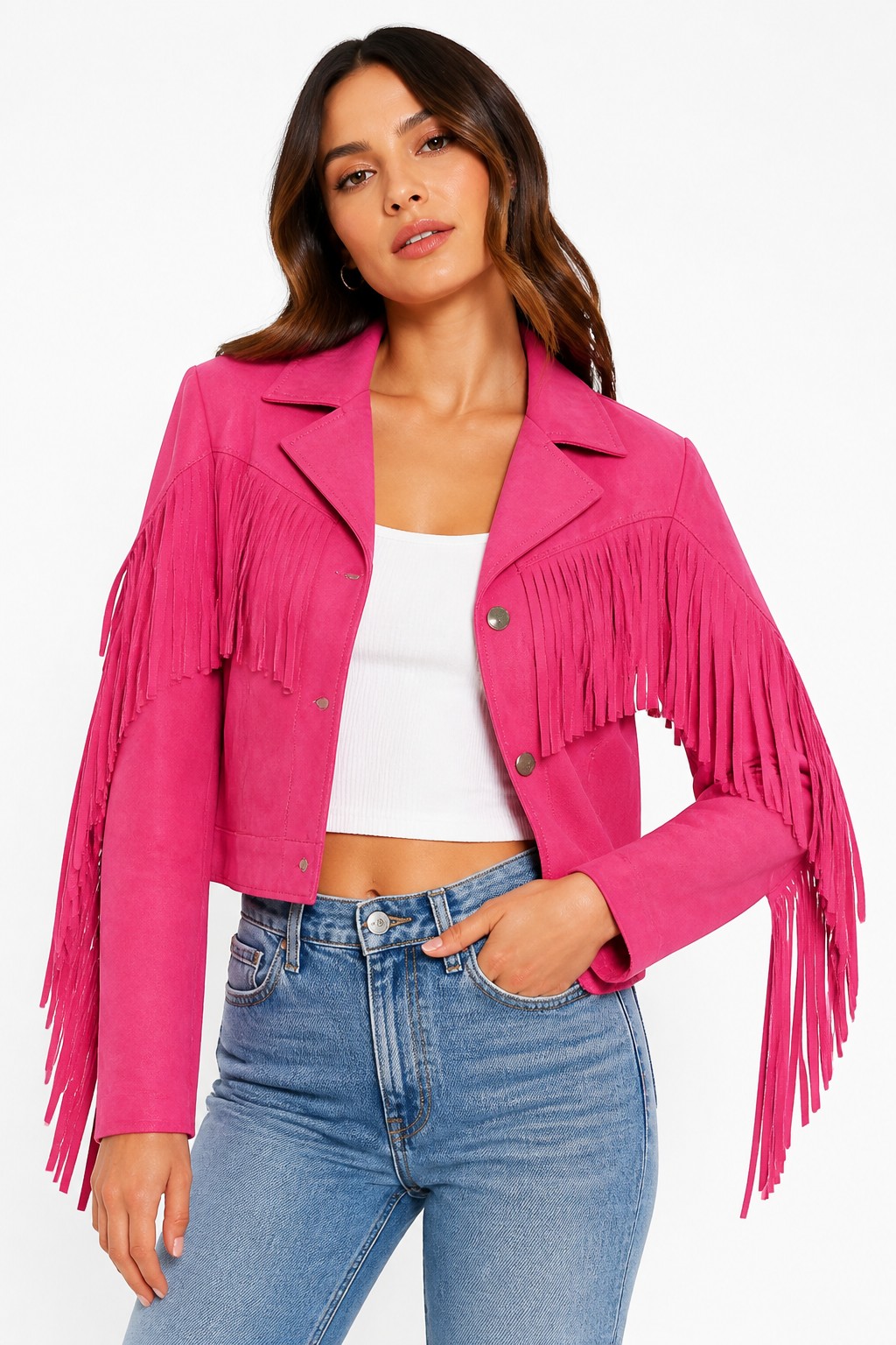 Western Fringe Leather Jackets 02
