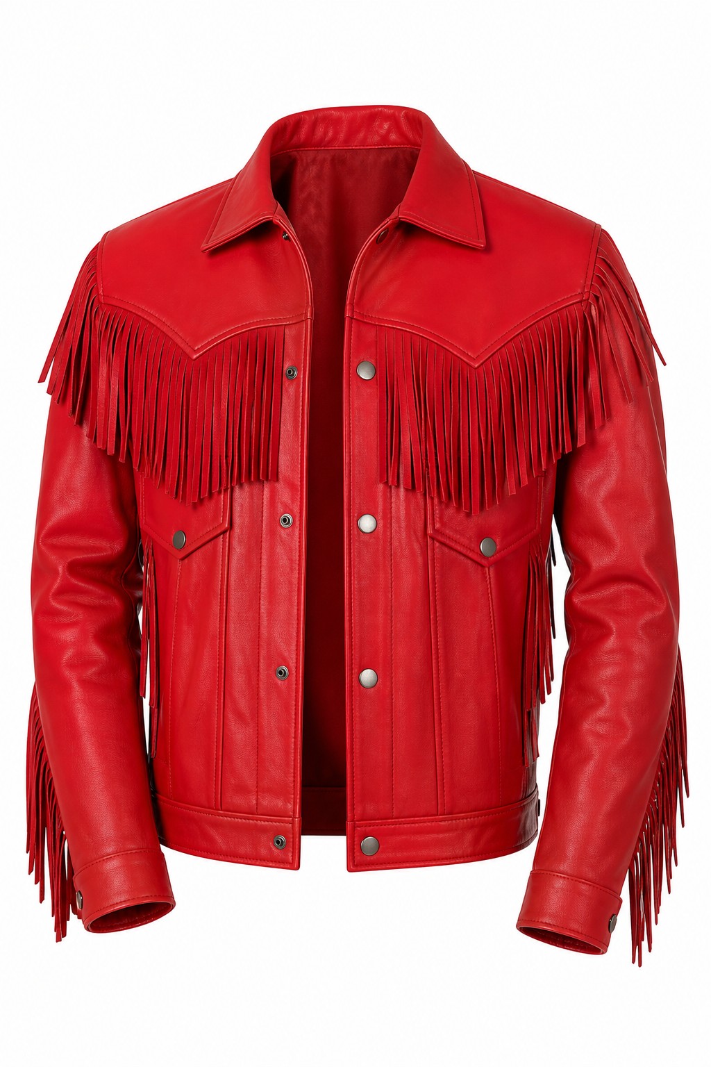 Western Fringe Leather Jackets 03