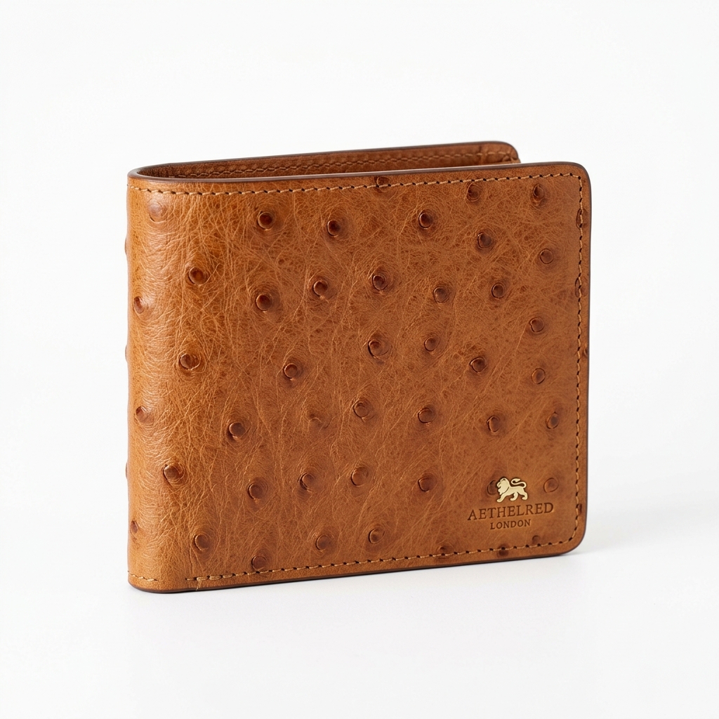 Ostrich Leather Bifold
